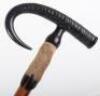 An early 20th century alpine antler and hoof &lsquo;crook&rsquo; walking stick - 6