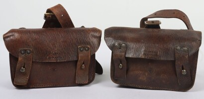 WW1, Great War British 1914 Pattern Webbing Ammunition Pouches, Pair.