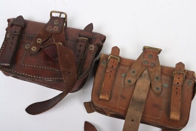 WW1, Great War British 1914 Pattern Ammunition Pouches & Bayonet Frog. - 4