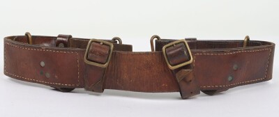 WW1, Great War British 1914 Pattern Leather Belt. - 3