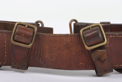 WW1, Great War British 1914 Pattern Leather Belt. - 4