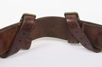 WW1, Great War British 1914 Pattern Leather Belt. - 6