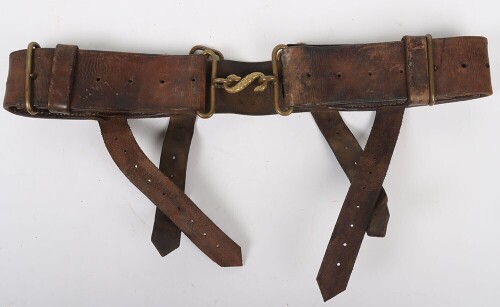 WW1, Great War British 1914 Pattern Leather Belt.