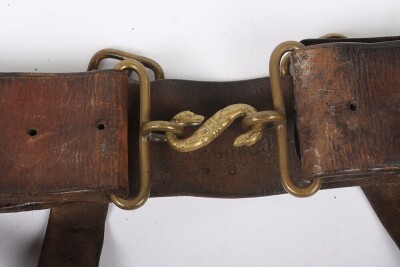 WW1, Great War British 1914 Pattern Leather Belt. - 2