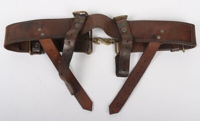 WW1, Great War British 1914 Pattern Leather Belt. - 3