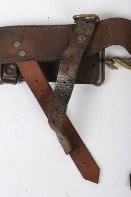 WW1, Great War British 1914 Pattern Leather Belt. - 4