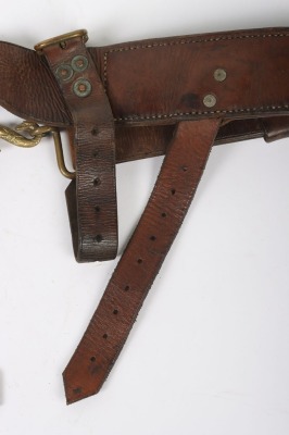 WW1, Great War British 1914 Pattern Leather Belt. - 5