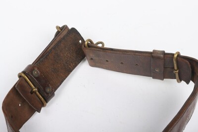 WW1, Great War British 1914 Pattern Leather Belt. - 6