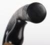 An early 20th century alpine antler and hoof &lsquo;crook&rsquo; walking stick - 9