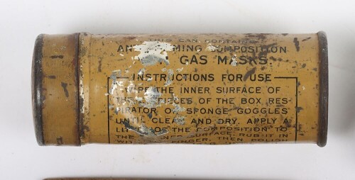 WW1, Great War British Anti-Gas Aids.