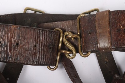 WW1, Great War British 1914 Pattern Leather Belt. - 2