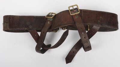 WW1, Great War British 1914 Pattern Leather Belt. - 3
