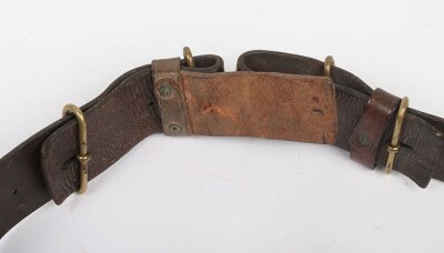 WW1, Great War British 1914 Pattern Leather Belt. - 5