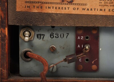 WW2 'War-Time Civilian Receiver' Utility Radio Set. - 5