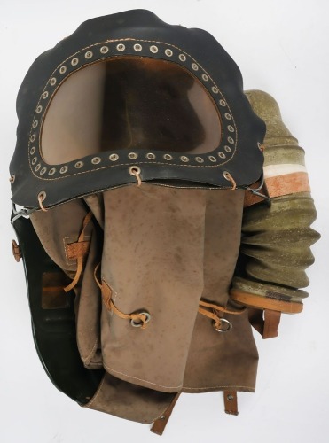 WW2 British Home Front Babies Anti Gas Helmet & Paperwork.