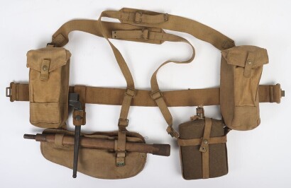 WW2 British 1937 Pattern Webbing Equipment Set.
