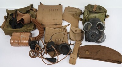WW2 British Webbing Equipment and Respirators.