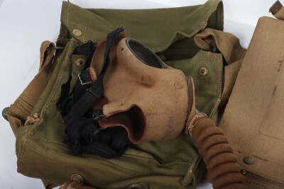 WW2 British Webbing Equipment and Respirators. - 3