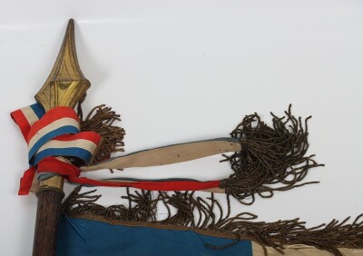 Rare French Fascists Le Croix de Feu (Cross of Fire) Standarte of the 3rd Paris Section - 3