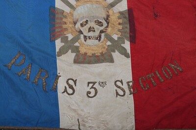 Rare French Fascists Le Croix de Feu (Cross of Fire) Standarte of the 3rd Paris Section - 6