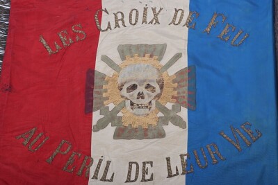Rare French Fascists Le Croix de Feu (Cross of Fire) Standarte of the 3rd Paris Section - 13