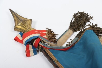 Rare French Fascists Le Croix de Feu (Cross of Fire) Standarte of the 3rd Paris Section - 16