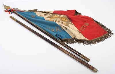 Rare French Fascists Le Croix de Feu (Cross of Fire) Standarte of the 3rd Paris Section - 20