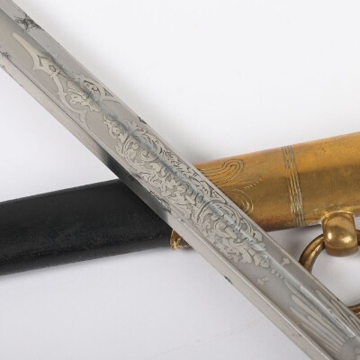 George V Naval Officer&rsquo;s Dress Sword - 7