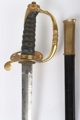 Victorian Honourable Artillery Company Officer&rsquo;s Regulation Dress Sword - 2