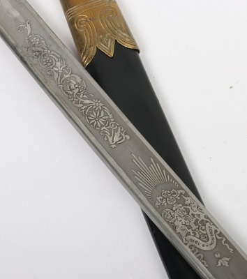 Post 1901 Royal Naval Reserve Officer&rsquo;s Dress Dirk - 7