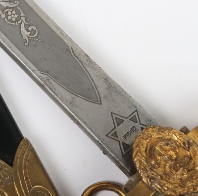 Post 1901 Royal Naval Reserve Officer&rsquo;s Dress Dirk - 9