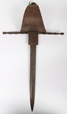 20th Century Iron Copy of a Left Hand Dagger
