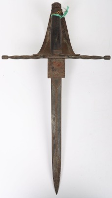 20th Century Iron Copy of a Left Hand Dagger - 2
