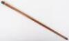 An early 20th century 12ct gold and horn walking cane