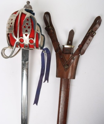 Victorian Scottish Basket Hilt Broadsword