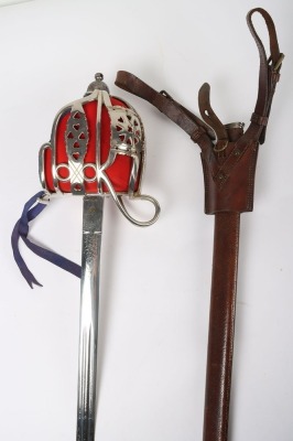 Victorian Scottish Basket Hilt Broadsword - 2