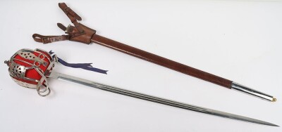 Victorian Scottish Basket Hilt Broadsword - 3