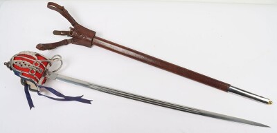 Victorian Scottish Basket Hilt Broadsword - 4