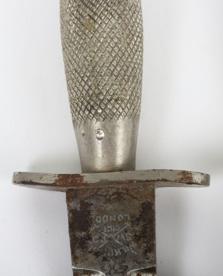 WW2 British 1st Pattern, Fairbairn & Sykes (F.S) Commando Fighting Knife. - 3