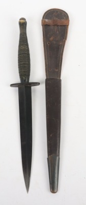 WW2 British Fairbairn Sykes (F.S) 2nd Pattern Ring and Beaded Commando Knife