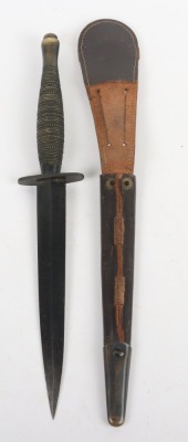 WW2 British Fairbairn Sykes (F.S) 2nd Pattern Ring and Beaded Commando Knife - 6