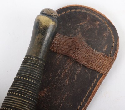 WW2 British Fairbairn Sykes (F.S) 2nd Pattern Ring and Beaded Commando Knife - 7