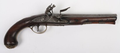 A 20 Bore Flintlock Holster Pistol by Heylin c.1770