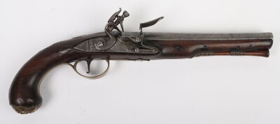 A 20 Bore Flintlock Holster Pistol by Heylin c.1770