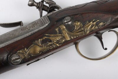 A 20 Bore Flintlock Holster Pistol by Heylin c.1770 - 7