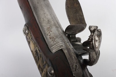 A 20 Bore Flintlock Holster Pistol by Heylin c.1770 - 9