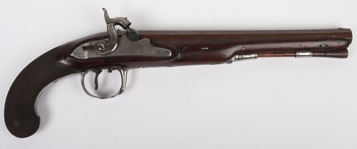 A 28bore Percussion Duelling Pistol by BARBER