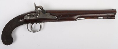 A 28bore Percussion Duelling Pistol by BARBER