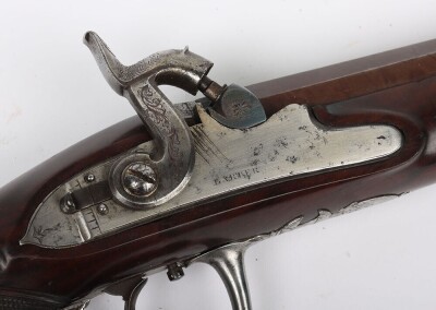 A 28bore Percussion Duelling Pistol by BARBER - 3
