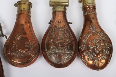 A Copy of a Gun-Sized Copper Powder Flask Embossed with &lsquo;3 Horses Heads&rsquo; After the Painting by John Frederick Herring Snr Depicting Horses Given to Queen Victoria by the Sultan of Muscat - 6